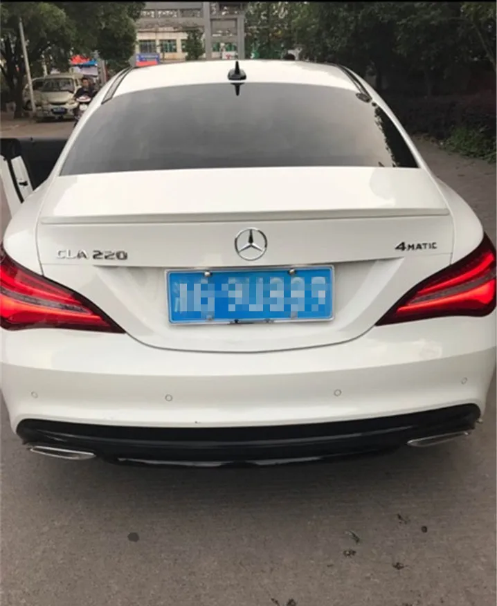 Спойлер для W117 2015-2018 Mercedes-Benz CLA CLA180 CLA200 спойлер из АБС-пластика цветное заднее