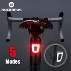 Рокброс велосипедные светильник Водонепроницаемый Велоспорт Шлем хвост светильник Фонари для велосипеда светодиодный USB Перезаряжаемые Безопасность Ночная езда светильник