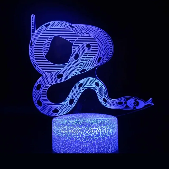 Китайский Зодиак 3D светодиодная лампа 7 цветов Изменение USB 3d светодиодный светильник для ребенка спящий ночной Светильник детский праздничный подарок для подруги - Испускаемый цвет: 7 Colors Changeable