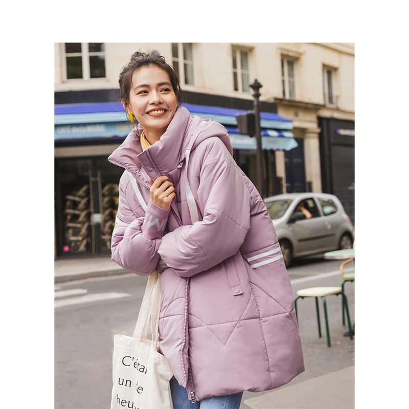 INMAN 2019 зимнее Новое поступление повседневное пальто с капюшоном и