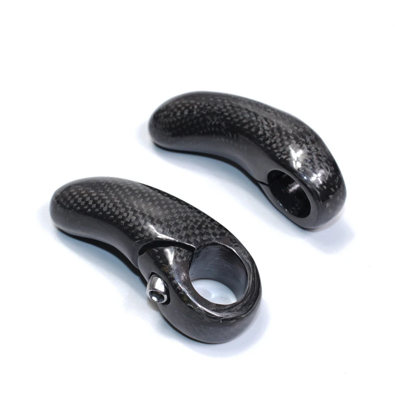 Super Light Ergonomics 3K Carbon Fibre Mountain Bicycle Handlebar Ends Black Cycling MTB Bike Bar | Спорт и развлечения