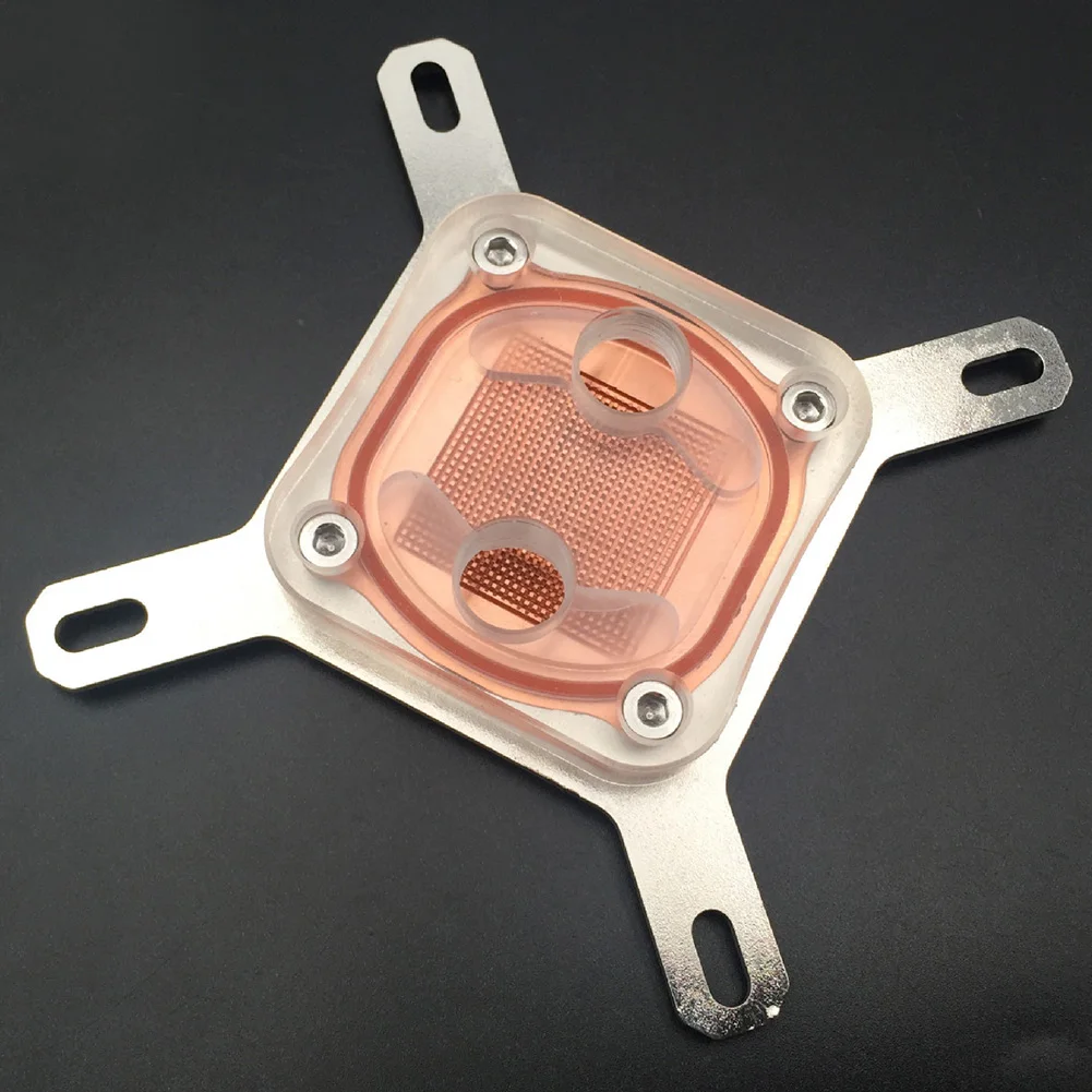 ПК акриловая крышка Медная база водяного охлаждения блок радиатора Бизнес офис