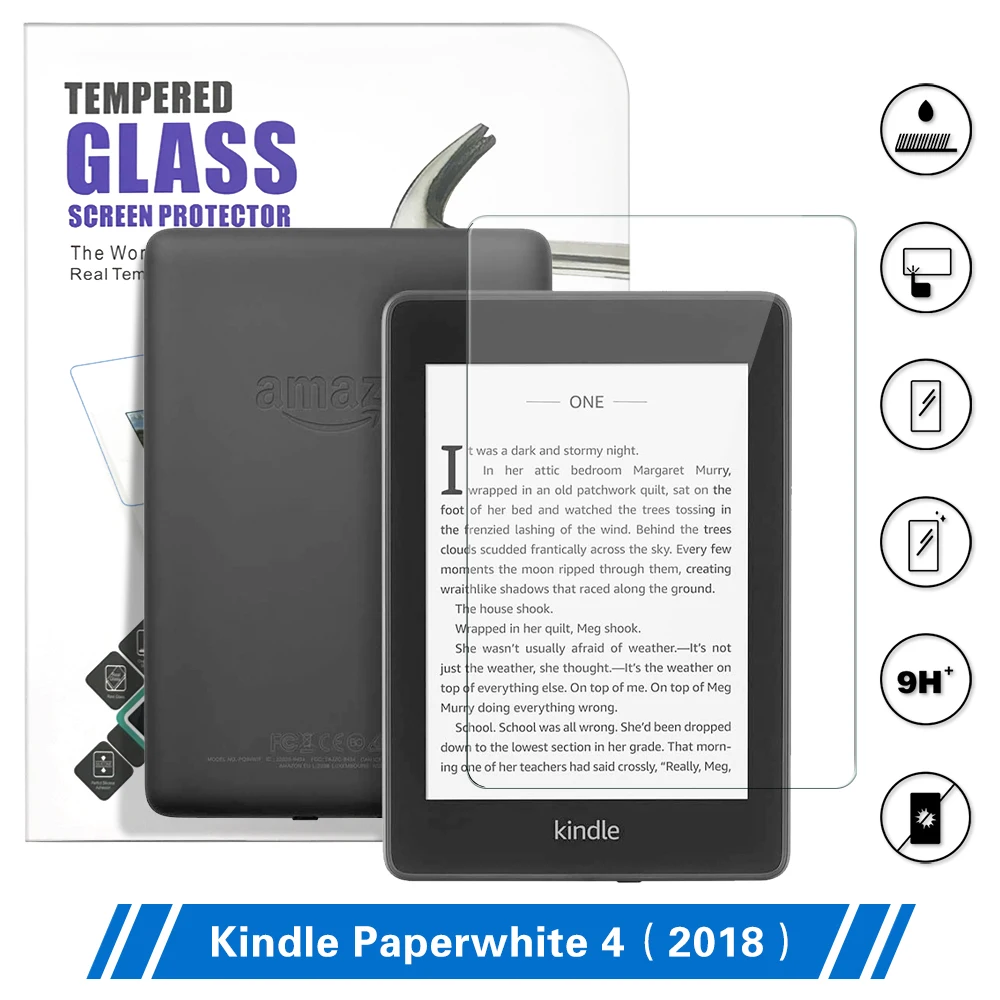 Хз для Amazon Kindle Paperwhite 10th поколения Экран протектор 2018 4 закаленное Стекло 6 дюймов