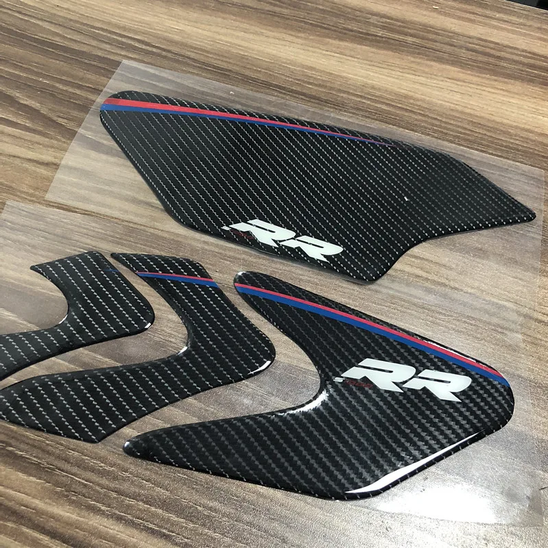 Комплект наклеек на бензобак BMW S1000RR S1000R HP4 3D из углеродного волокна | Автомобили и