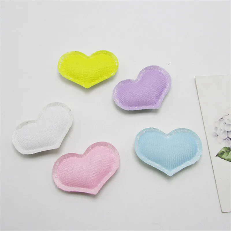 10-50Pcs Glitter Sequin Stars/Heart Padded Patches Appliqued DIY Craft Supplies Kids Hair Pin Accessories Material Embellishment | Дом и сад