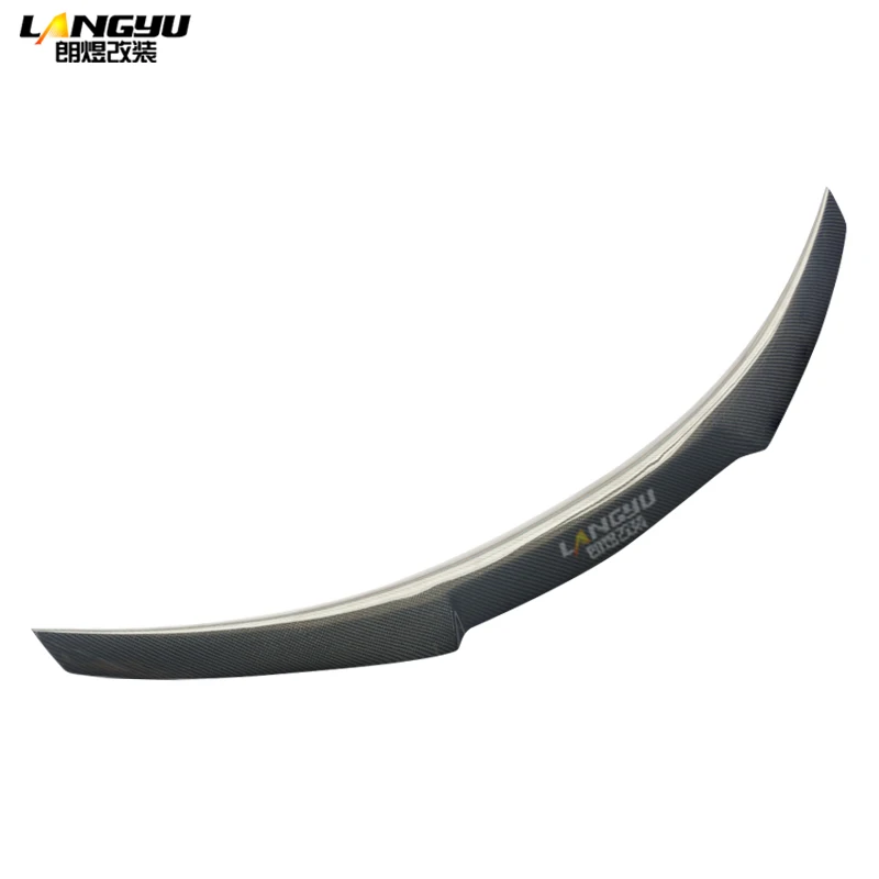Для BMW 3 Series E90 S65 V8 Sedan 2007 2008 2009 2010 2011 2012 2013 M4 Style Real Carbon Fiber багажник спойлер крыло