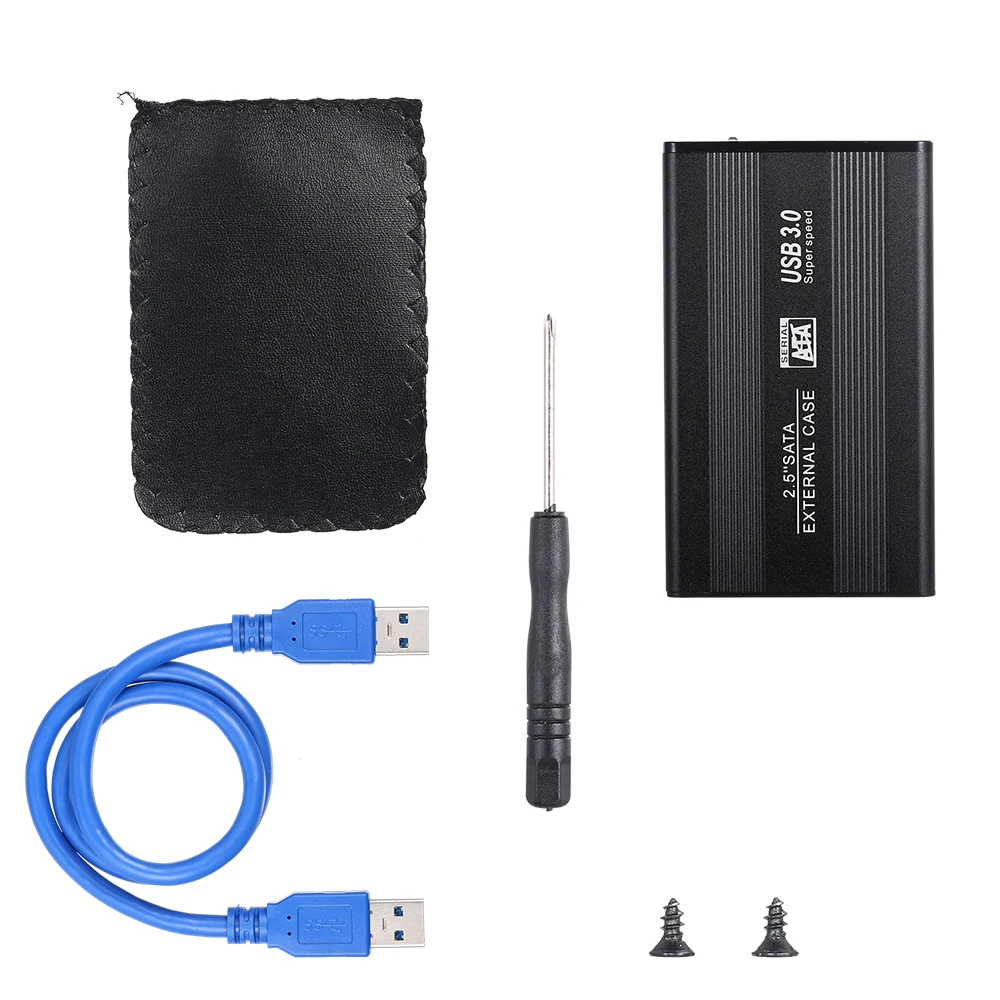 2,5 дюймовый жесткий диск SATA жесткий диск к USB3.0 адаптер конвертер Внешний чехол прочный с крышками из нержавеющей стали и алюминия