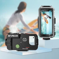 seafrogs universal bluetooth cell phone housing case box underwater 40m photography for iphone huawei samsung xiaomi smartphone