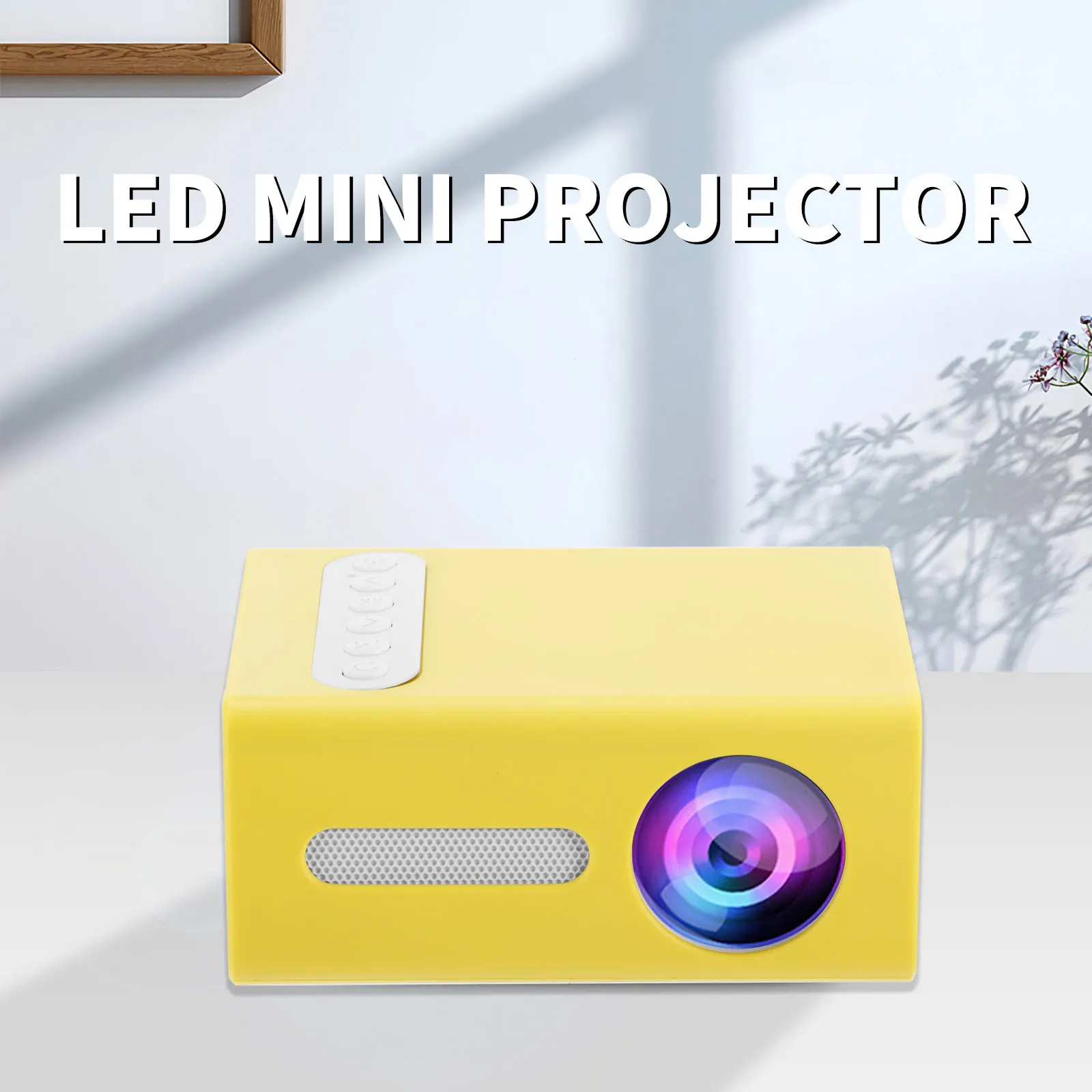 

Проектор для дома, проектор для медиа плеера, светодиодный мини-проектор T300, 600 люмен, 24-80 дюймов, HDMI, совместимый с USB Mini