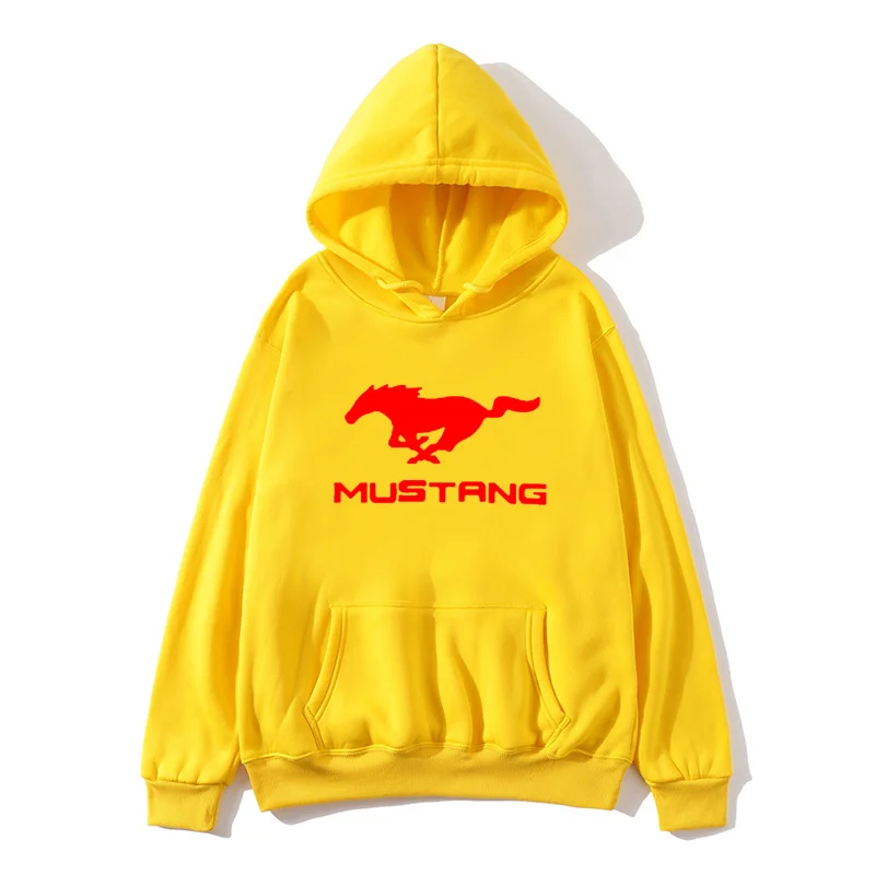 

2021 Mustang new fashion men's hoodie, street outdoor sports hip-hop hoodie, Kanye same style men's hoodie S-3XL