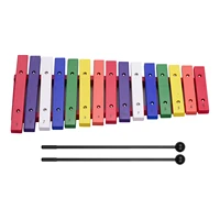 15 keys wooden xylophone colorful musical percussion instrument montessori educational toy for music sense development