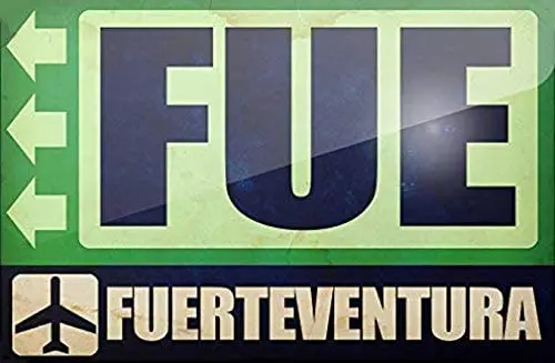 

Metal Sign Airportcode Fue Fuerteventura Metal Sign 8X12 Inches