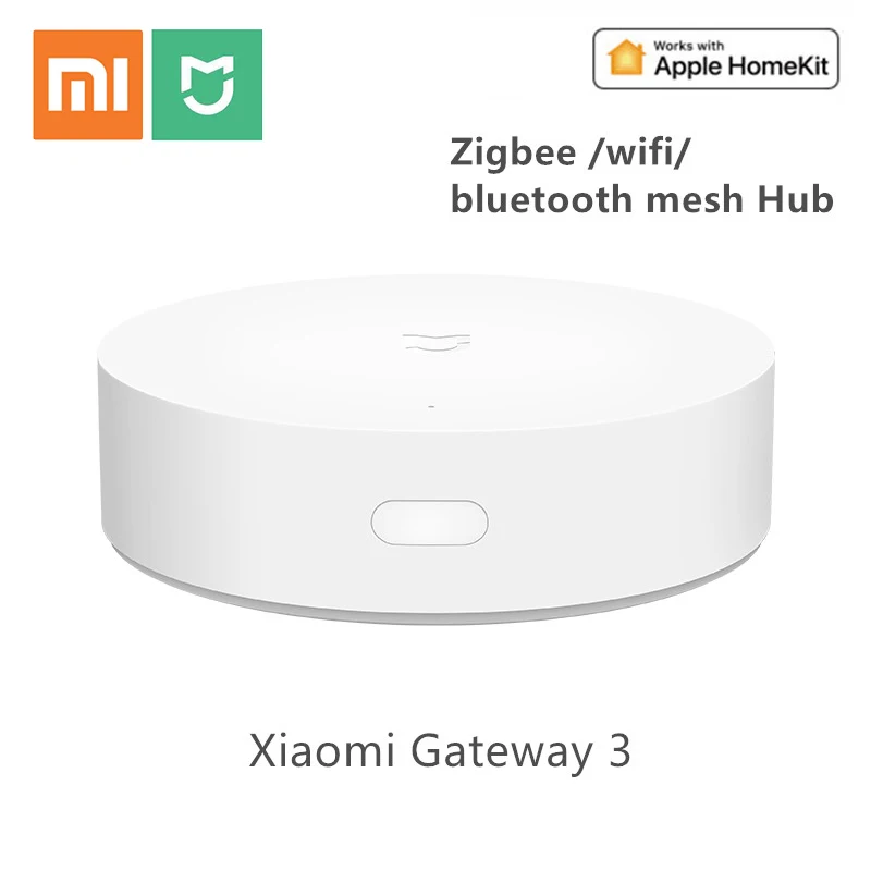 Оригинальный Многофункциональный шлюз Xiaomi mi 3 умный дом работает с датчиком