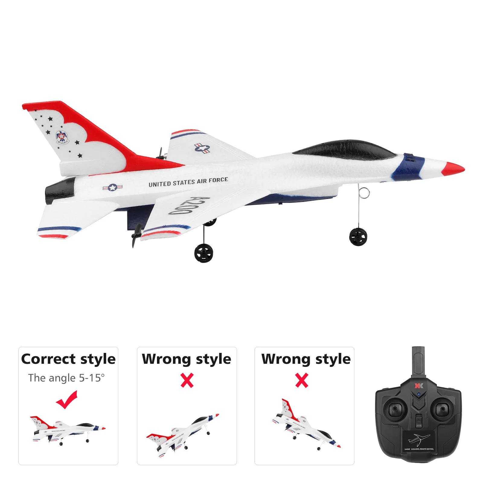 Wltoys XK A200 F-16B EPP RC Airplane 2.4GHz 2CH Plane 15mins Flying Time Six-axis Brushed Motor Fighter Toys for Kids Boys | Игрушки и