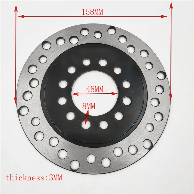 

160mm Rear Brake Disc Disk Rotor For Quad ATV Buggy Go Kart TAOTAO 4 Wheeler