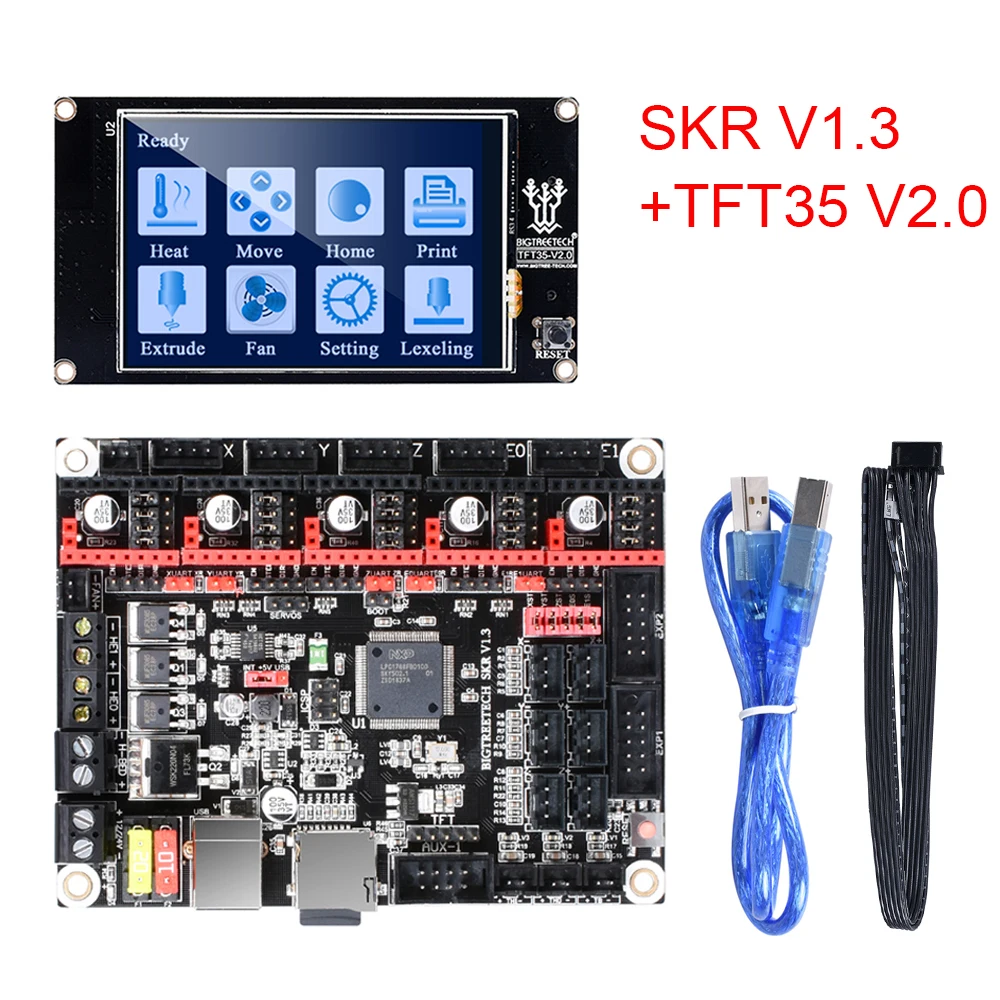 BIGTREETECH SKR V1.3 3d принтер плата управления 32Bit+ BLTouch+ TMC2208 TMC2130 SPI+ TFT35 сенсорный экран 3d принтер части для Ender 3