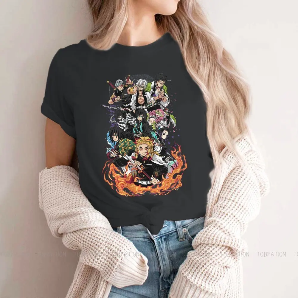 

Hashira Feminine Clothes Demon Slayer Cartoon Japan Anime Comic Oversized T-shirt Kawaii Vintage Female Blusas