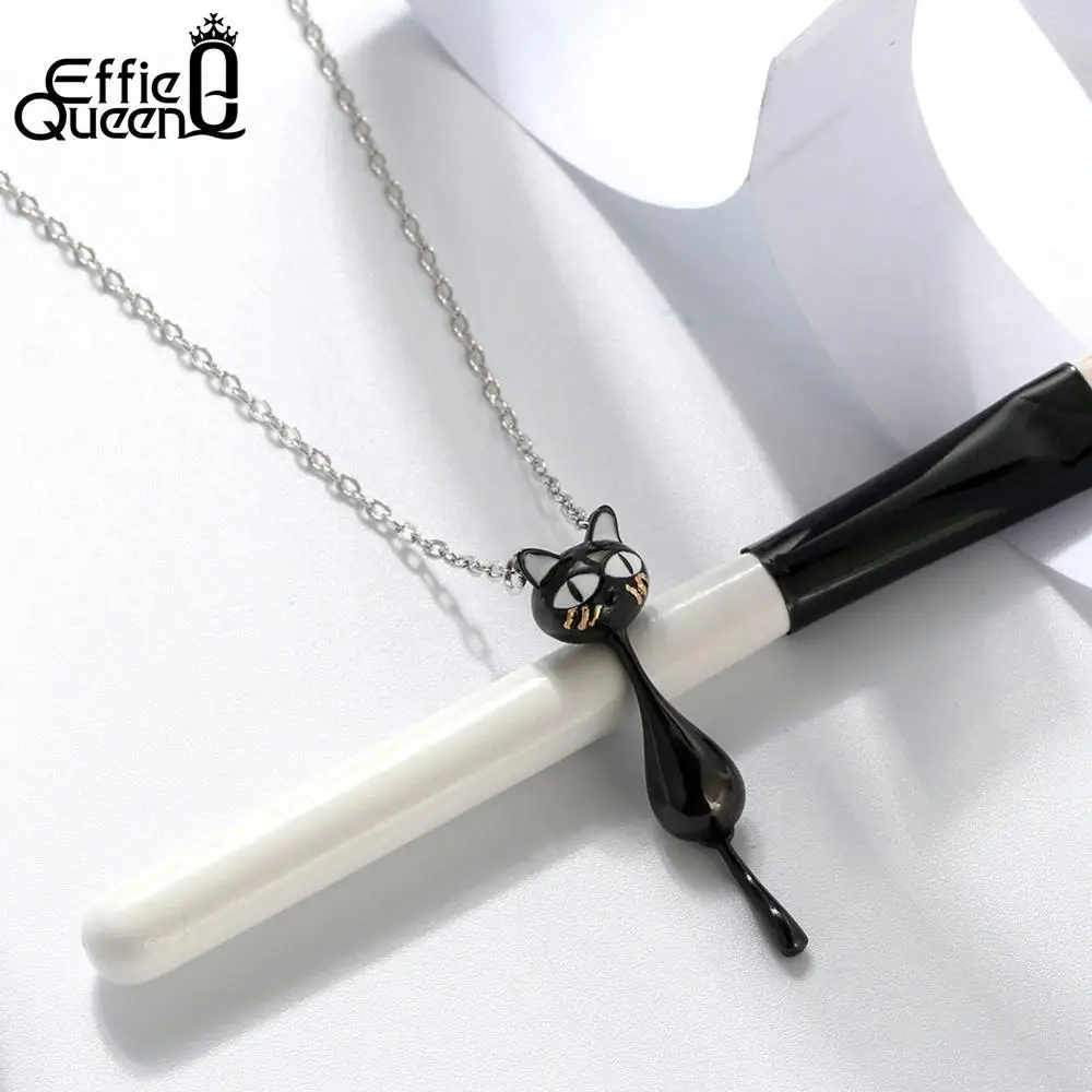 Женская подвеска Effie Queen из стерлингового серебра 925 пробы с изображением кошки