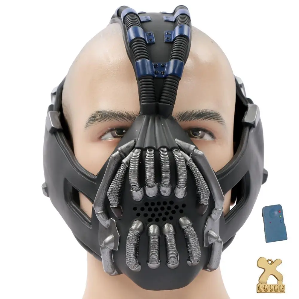 MASK A Бэтмен Темный рыцарь Rises Bane маска для лица фильм косплей костюм реквизит Хэллоуин Рождество сценическое шоу Вечерние Индивидуальные маски - Цвет: MASK A