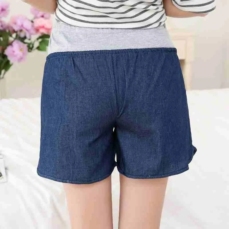 Средства ухода за кожей для будущих мам джинсовые шорты Летняя одежда беременных