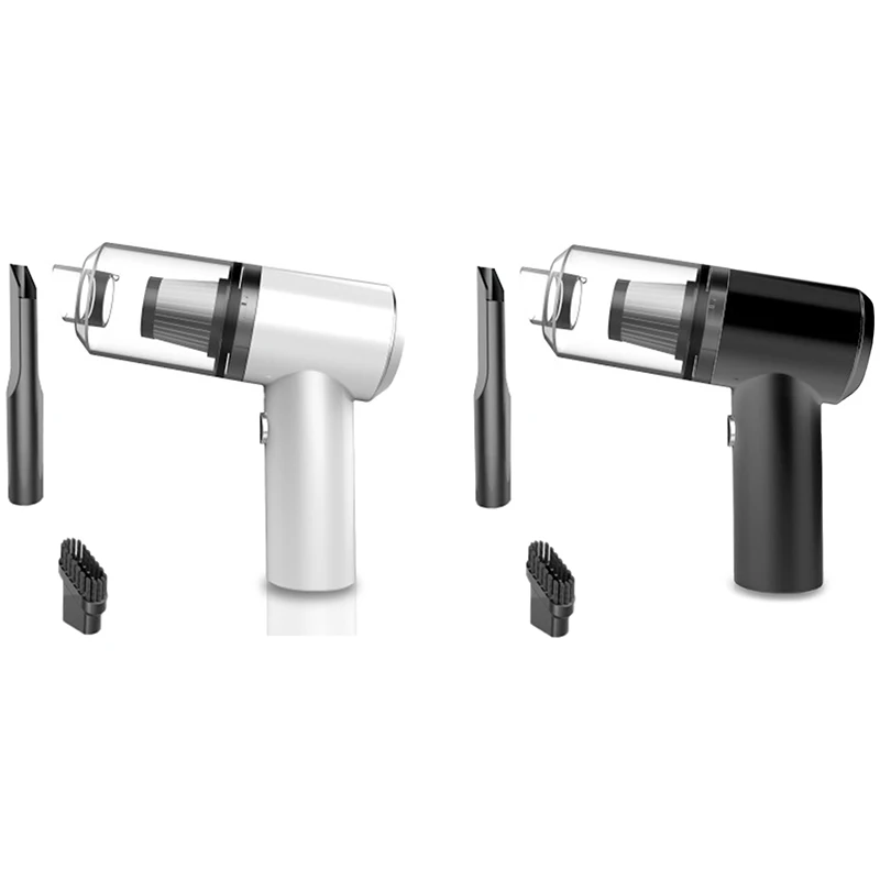 Мини беспроводной автомобильный пылесос влажный сухой двойного назначения