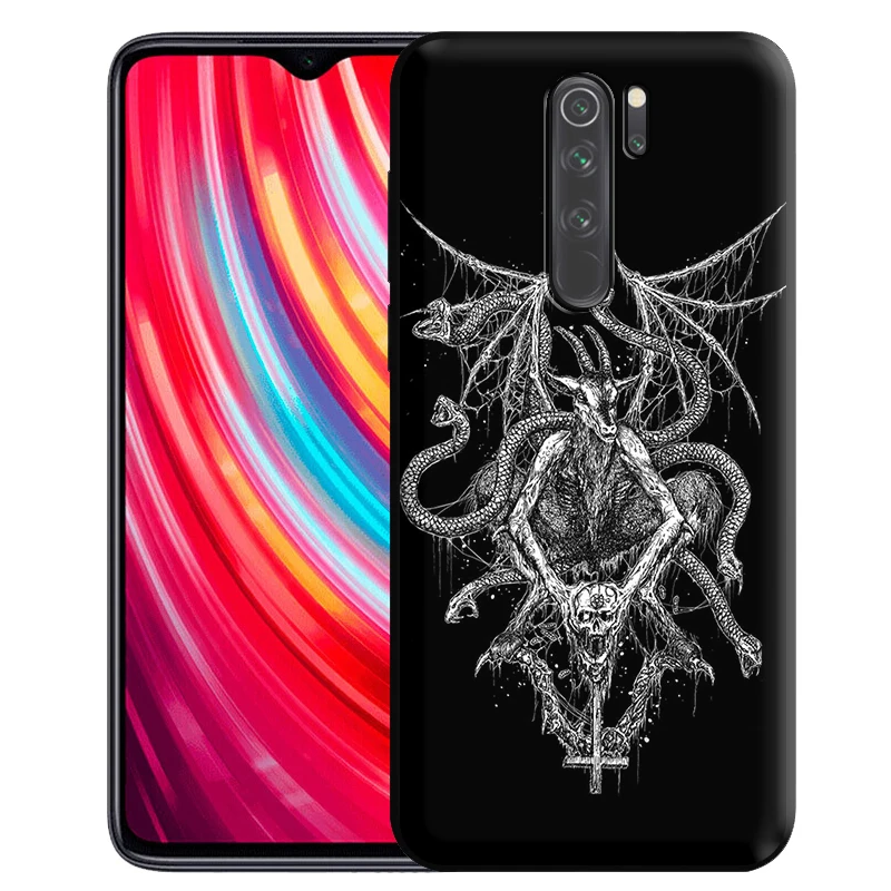 Чехол с головой козы сатаны для Redmi Note 9s 9 8 7 10 10s 10T K40 9T 9C 9A 10X Pro Prime NFC | Мобильные