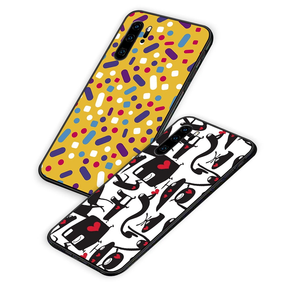 Девчачьи обои черные ТПУ чехлы накладки для Huawei P40 P30 P20 P10 Mate 10 20 30 Pro Lite - купить по