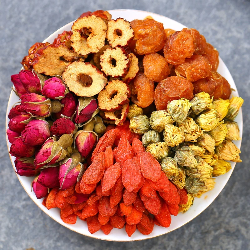 Longan Волчья ягода красный чай питание розы для здоровья с пятью сокровищами