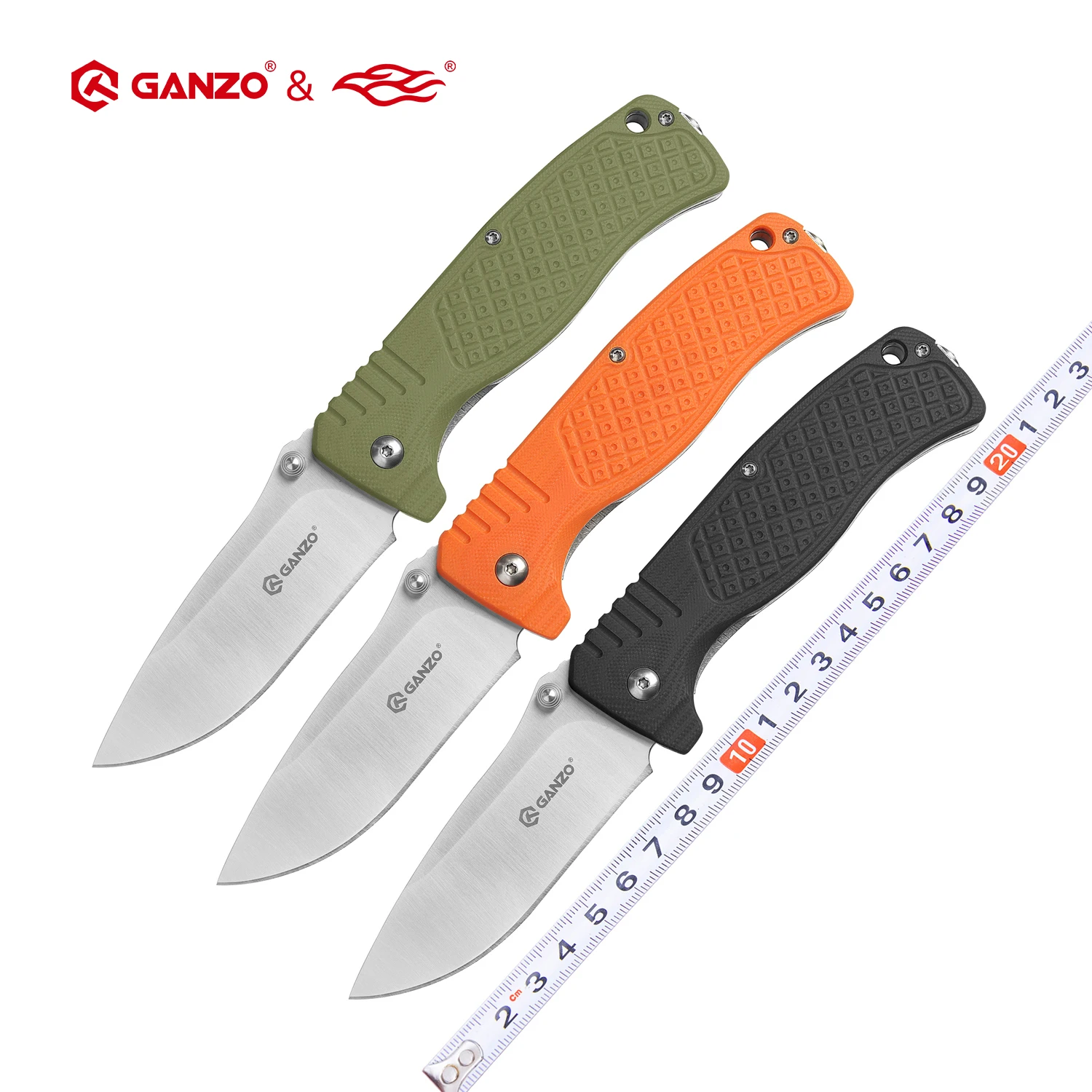 Складной нож Ganzo G722 Firebird F722 58 60HRC клинок 440C рукоятка G10 уличный инструмент для