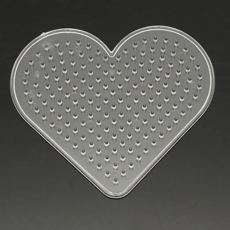 Heart JIMITU 9 видов стилей DIY ручное изготовление шариков Хама игрушка для детей обучающая головоломка шаблон предохранитель ремесло игрушки подарок на год - Цвет: Heart
