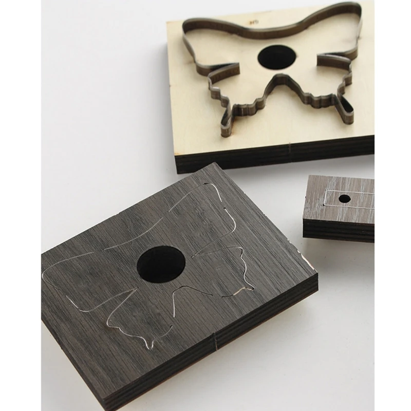 

3Pc Butterfly Wooden Die Cutting Leather Mold Swallowtail Butterfly Cutting Mold