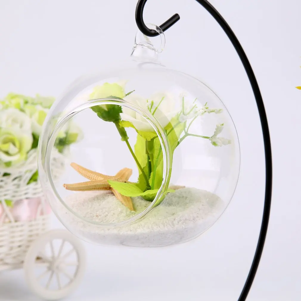 DIY прозрачный круглый шар с одним отверстием гидропонное растение цветок висячая