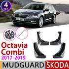 Брызговик для Skoda Octavia 3 Комби универсал Estate MK3 A7 3E 2017  2019 крыло грязи брызговик ЛОСКУТ аксессуары для брызговиков крыло
