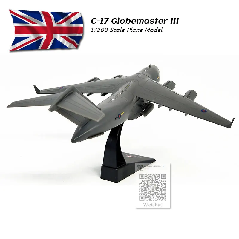 AMER 1/200 масштаб США C-17 Globemaster III военный транспорт самолет литой металлический самолет модель игрушка для подарка, коллекция