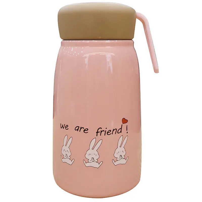 

Kawaii Water Bottle 304 Stainless Steel Thermos Bottle Thermal Cup Vacuum Flask 380ml Coffee Insulated Cup Thermo Mug Girl Gift