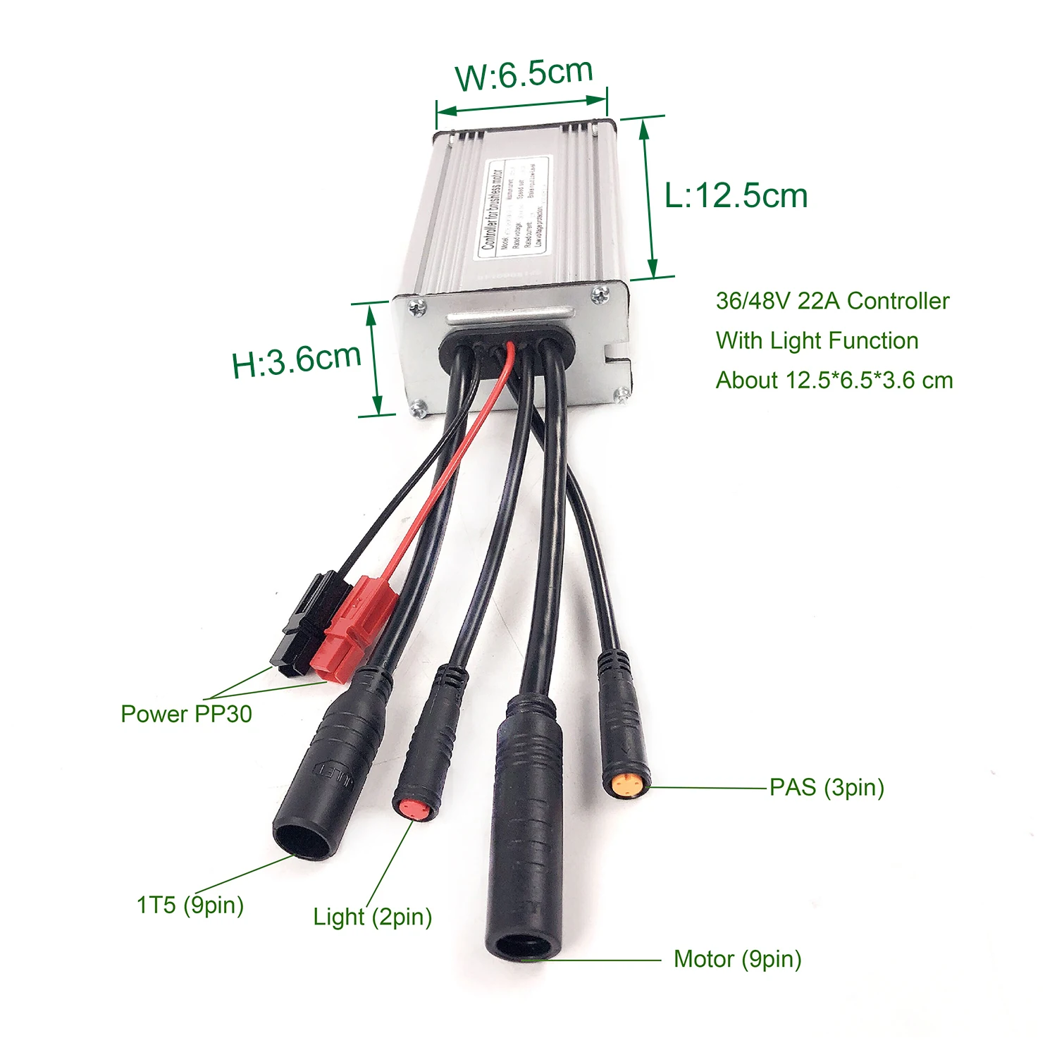 EJOYQI Ebike Controller 36/48V 22A 25A 9 Mosfets Light Function Whole Water Proof Plug KT Kunteng 500W Motor Electric Bicycle