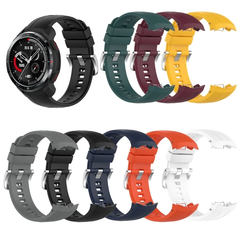

Сменный спортивный силиконовый ремешок для наручных часов для смарт-часов Huawei Honor GS Pro, регулируемые ремешки для часов