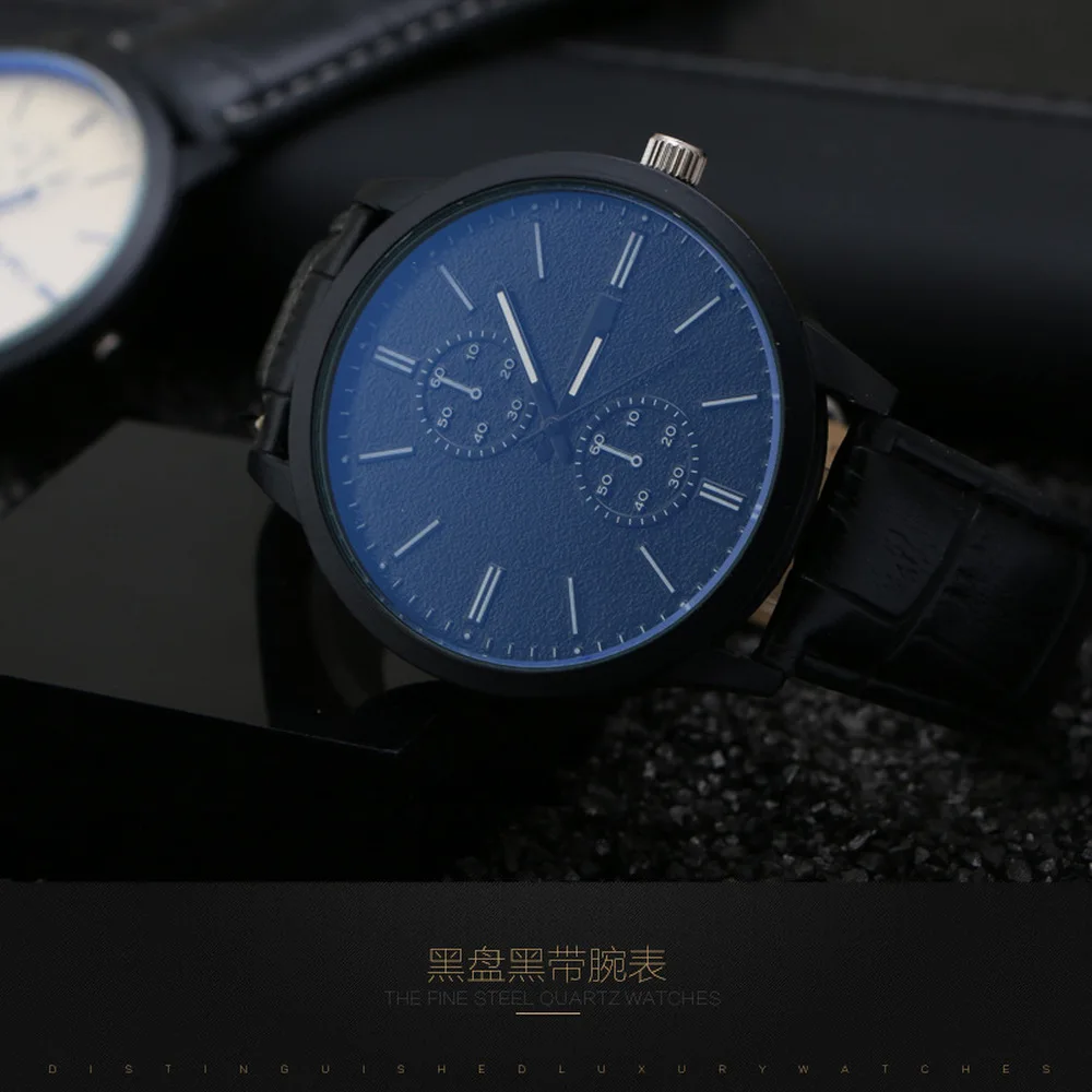 Relojes Hombre роскошные модные мужские Ультра тонкие кварцевые часы сапфировые