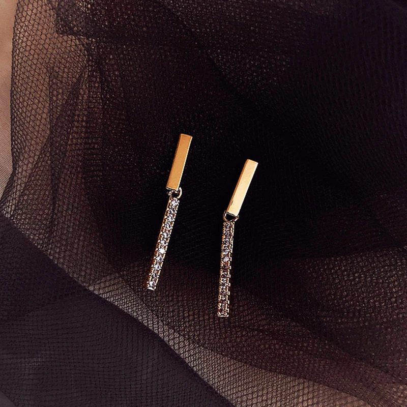 

New Trendy Small Exquisite Dangle Earrings for Women Designer Luxury High Quality Jewelry S925 Needle Inlaid AAA Zircon Party