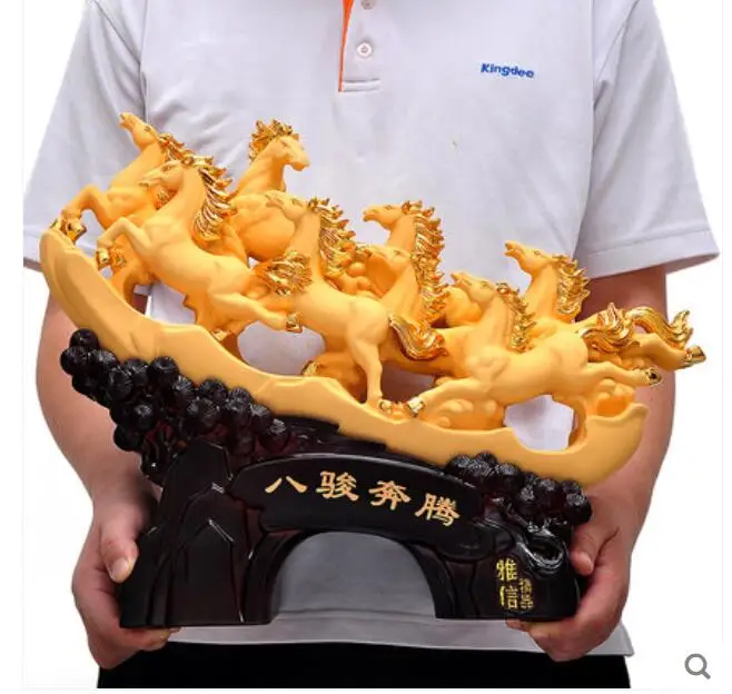 

Business Gifts for Horse Decoration Eight Stellar Heroes Live Handicrafts to Recruit Money Living Room Point Shop Opening Gift