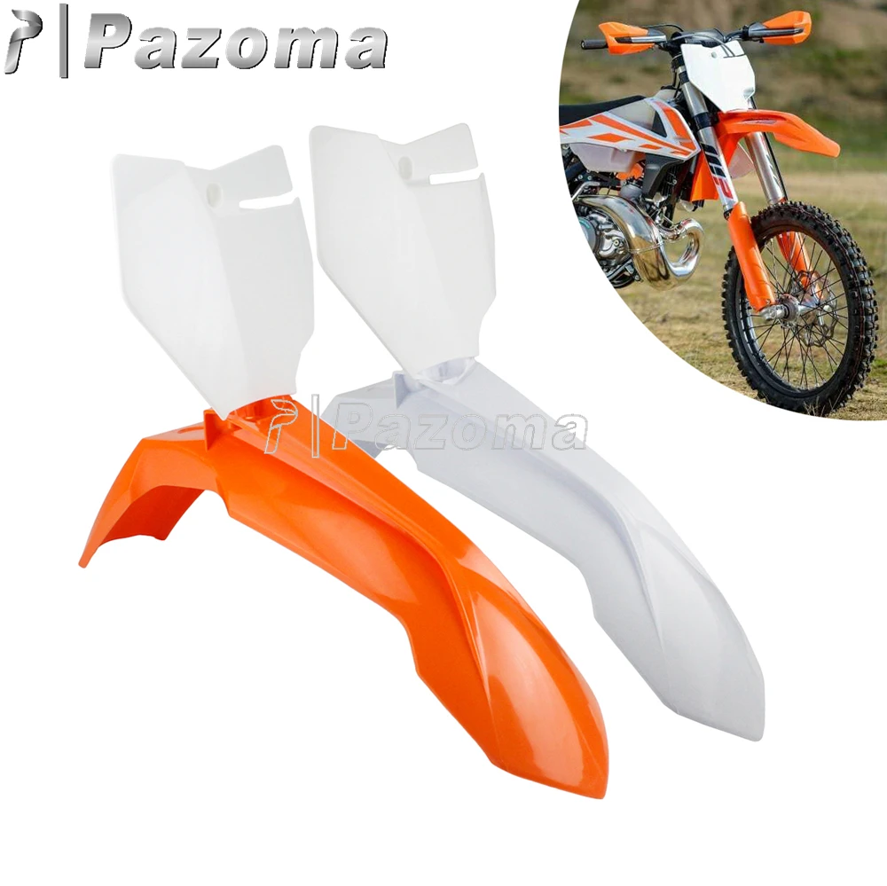 Dirt Bike переднее крыло номерной знак для XC W XCF SX F 125 150 200 250 300 350 500 EXC Enduro Пластик