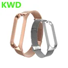 Ремешок на запястье для Xiaomi Mi Band 6, 5, 3, 4, из нержавеющей стали