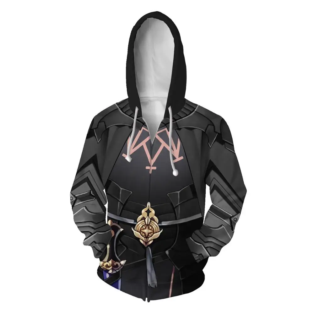 Игра огненная эмблема: три дома костюм для косплея унисекс на молнии с капюшоном