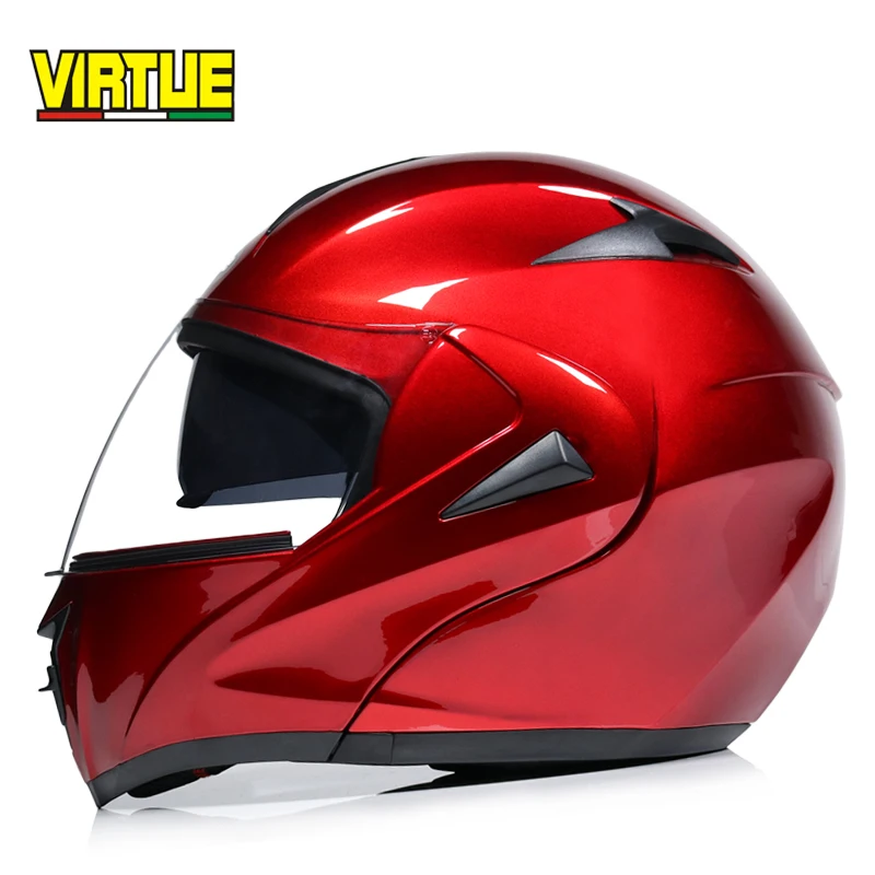 New Arrivals Best Sales Safe Flip Up Motorcycle Helmet With Inner Sun Visor Everybody Affordable Transparent lens