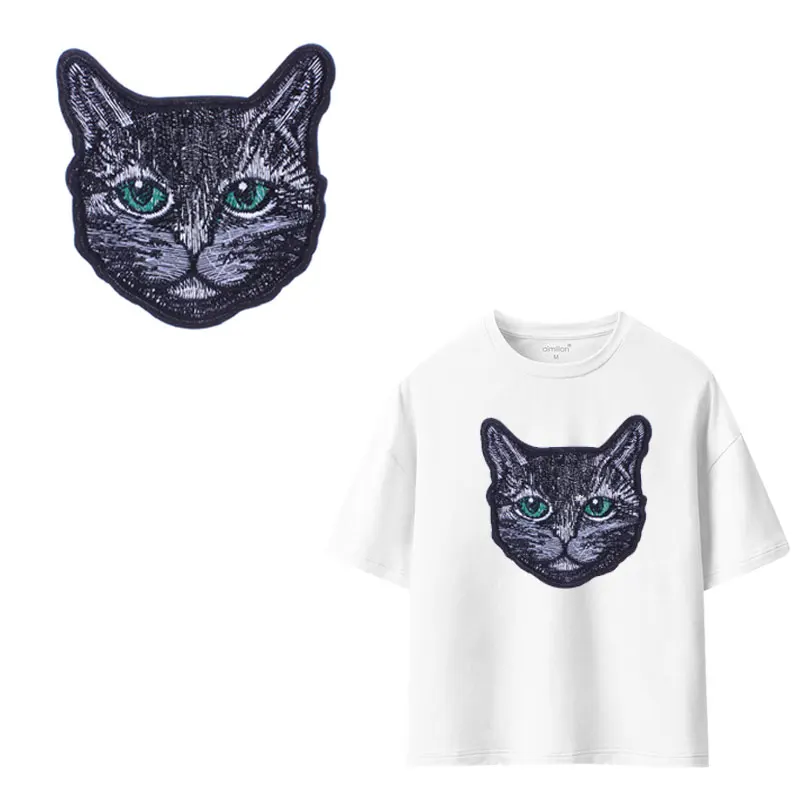 Милые животные блестки вышивка заплатка гладить на патчи для одежды Бесплатная