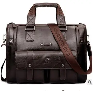 M (Dark Brown) Роскошный брендовый мужской деловой портфель из натуральной кожи, модная мужская сумка в ретро стиле, сумка на плечо, осень, новинка 2,5 - Цвет: M (Dark Brown)