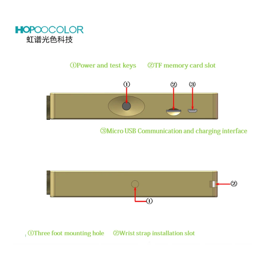Lux CCT CRI PAR PPFD Test Portable LED Light Spectrometer OHSP350P | Инструменты