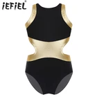 Детское балетное трико для девочек, балетное платье для малышей, рождественское трико для ритмической гимнастики, одежда, костюм с металлическими вставками на спине