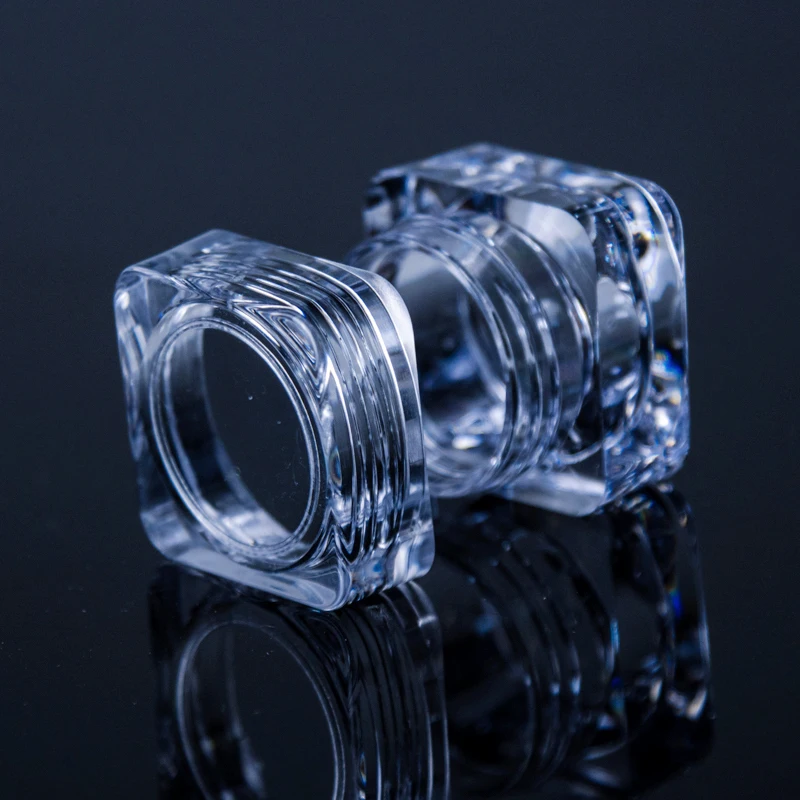 20 шт. акриловые прозрачные многоразовые бутылки маленькие квадратные с