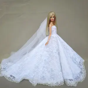 Barbie Doll Clothes Princess wedding Bride Deluxe Dress Fantasy X-mas Girls Toys Barbie Doll Clothes Princess wedding Bride Deluxe Dress Fantasy X-mas Girls Toys